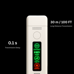 ENSOUL Wireless HDMI transmitter with 0.1 s low-latency signal and 30 m (100 ft) long-range HD transmission.