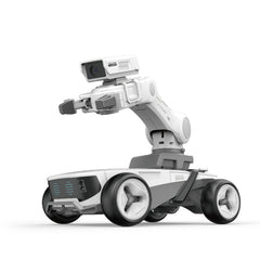 White X5 STORM MASTER Smart Robot with modular AI camera arm and omni wheels – ENSOUL AI