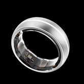 ENSOUL AI smart ring in silver titanium finish with biometric health sensors